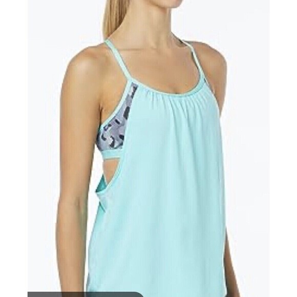 NWT TYR Tankini Swim Top Womens XS (0/2) Light Support Gray/Mint Lavare Shea - Picture 4 of 15